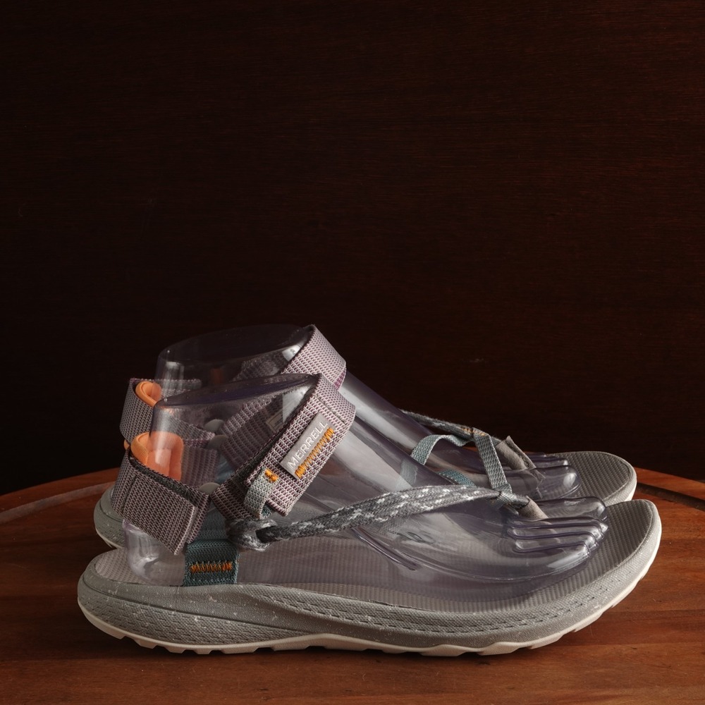 Merrell Sandals Womens SZ 8 Gray Bravada Cord Wrap Hiking Coastal Outdoor Shoes